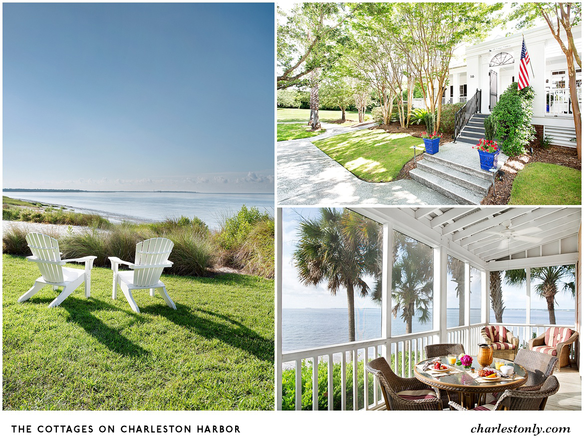 The Cottages on Charleston Harbor: Embrace serenity with picturesque views and unmatched comfort.