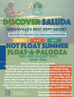 Dive into the fun of Float-a-Palooza's Hot Float Summer at Saluda Lake Landing!