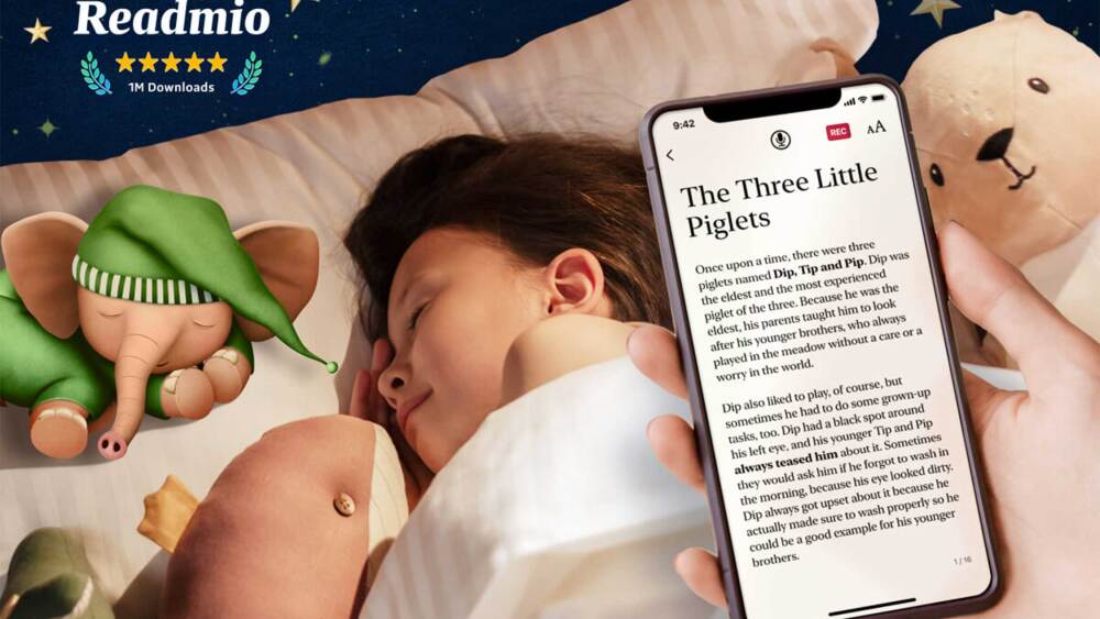 Readmio brings bedtime stories to life, blending traditional storytelling with interactive soundscapes.