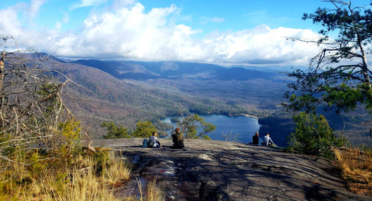 Hike to Table Rock Summit — crisp November views near Greenville.