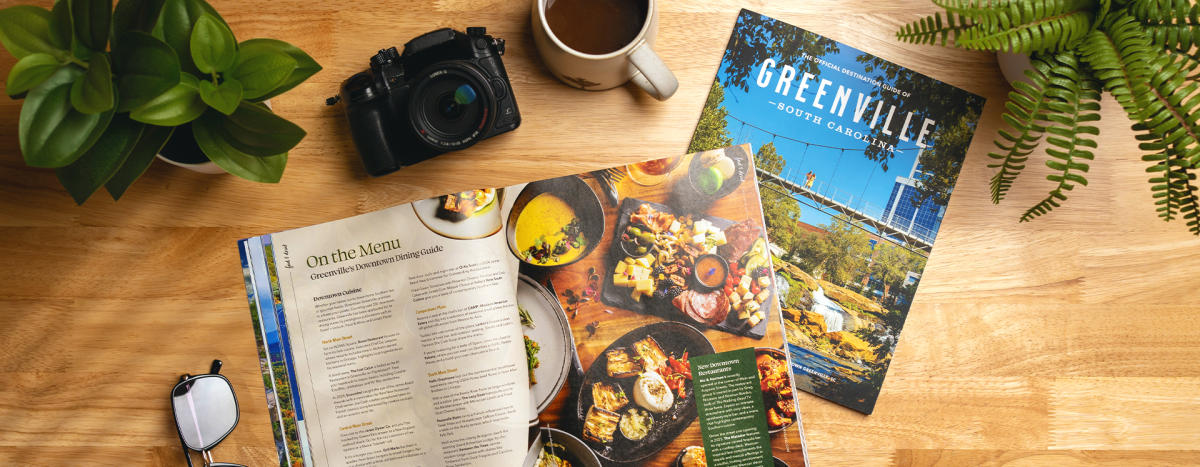 Order now to receive your free Greenville destination guide and start planning walking adventures.