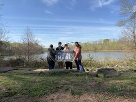 Participants gather on the Conestee Nature Preserve trails, celebrating friendship and the healing power of nature.
